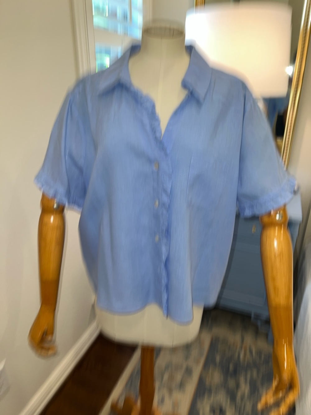 Lilly Pulitzer “Carden” Ruffle Linen Top